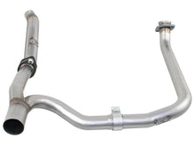 Load image into Gallery viewer, aFe AFE48-46210 aFe Power Twisted Steel Loop Delete D/P &amp; Y-Pipe SS 2in/2.5in 12-14 Jeep Wrangler (JK) V6 3.6L
