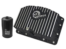 Load image into Gallery viewer, aFe AFE46-70322 AFE Pro Series Engine Oil Pan Black w/Machined Fins; 11-16 Ford Powerstroke V8-6.7L (td)
