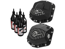 Load image into Gallery viewer, aFe AFE46-7100AB aFe Pro Series Front and Rear Diff Cover Kit w/ Oil 2018+ Jeep Wrangler (JL) V6 3.6L (Dana M220)

