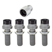 Load image into Gallery viewer, McGard Wheel Lock Bolt Set - 4pk. (Radius Seat) M14X1.5 / 19mm Hex / 35.4mm Shank Length - Black Wheel Bolts McGard

