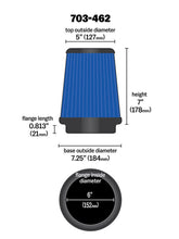 Load image into Gallery viewer, Airaid AIR703-462 Airaid Universal Air Filter - Cone 6 x 7-1/4 x 5 x 7
