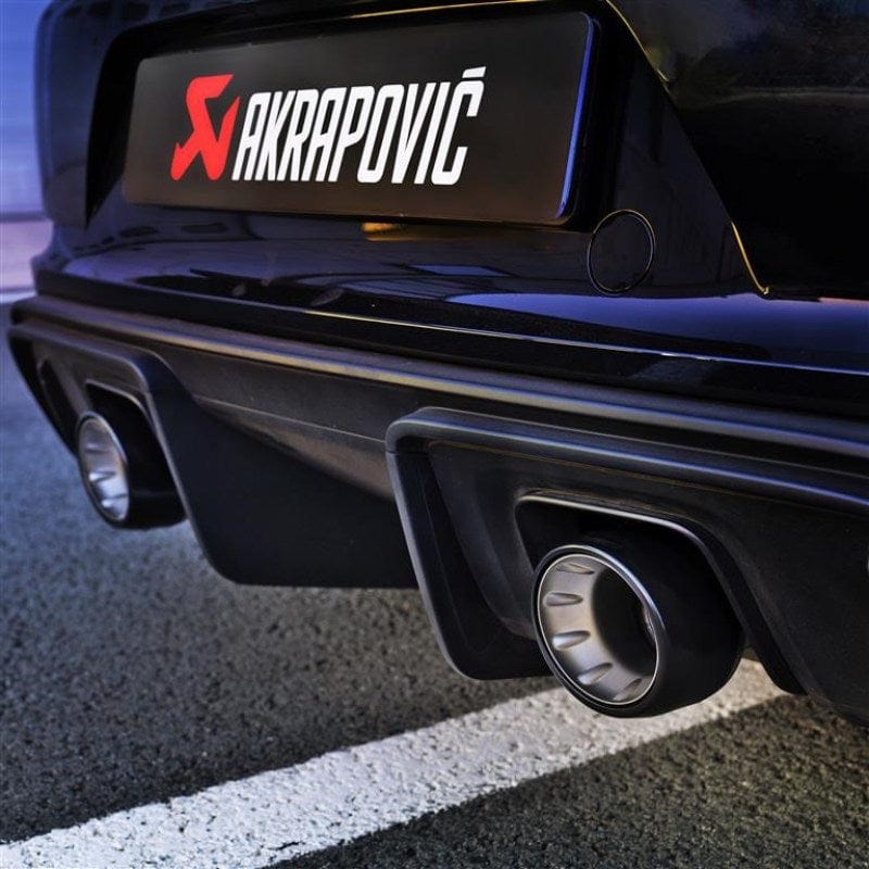 Akrapovic AKRTP-T/S/28 Akrapovic 2020+ Porsche Cayman GT4 (718) Tail Pipe Set (Black Coated Titanium)