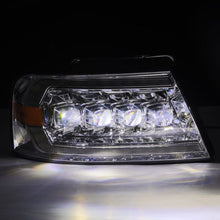 Load image into Gallery viewer, AlphaRex ARX880129 AlphaRex 04-08 Ford F150 / 06-08 Lincoln Mark LT NOVA LED Proj Headlights Chrome w/Activ Light/Seq
