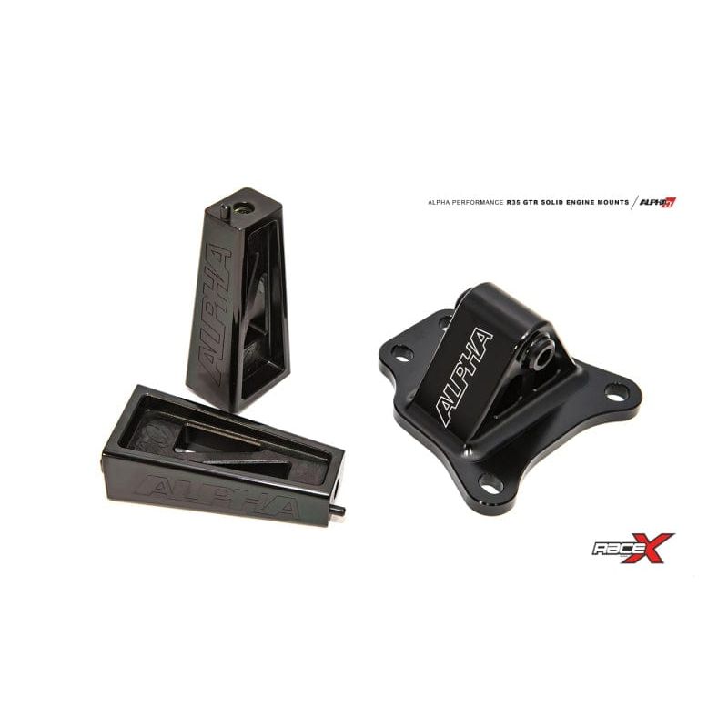 AMS AMSALP.07.03.0012-1 AMS Performance 2009+ Nissan GT-R R35 Alpha Race X Solid Motor Mounts