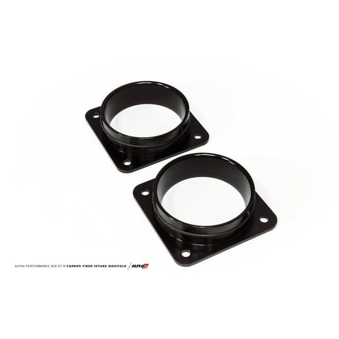AMS AMSALP.07.08.0102-4 AMS Performance 2009+ Nissan GT-R R35 Stock Throttle Body Adapters for Carbon Intake Manifold