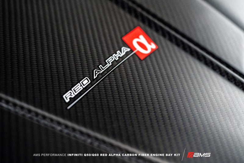 AMS AMSALP.28.06.0001-1 AMS Performance Infiniti 17+ Q60 / 16+ Q50 3.0TT Alpha Matte Carbon Engine Cover