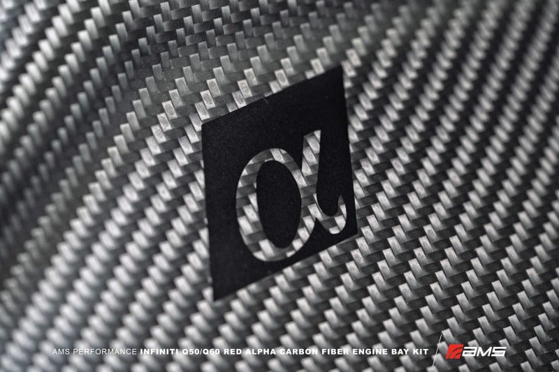 AMS AMSALP.28.06.0002-1 AMS Performance Infiniti 17+ Q60 / 16+ Q50 3.0TT Alpha Matte Carbon Front Duct