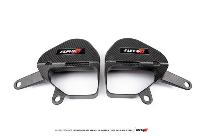 AMS AMSALP.28.06.0004-1 AMS Performance Infiniti 17+ Q60 / 16+ Q50 3.0TT Alpha Matte Carbon Intake Covers