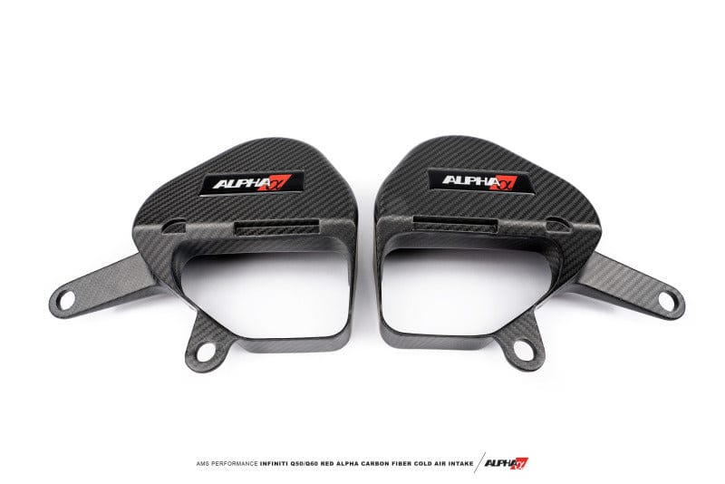 AMS AMSALP.28.06.0004-1 AMS Performance Infiniti 17+ Q60 / 16+ Q50 3.0TT Alpha Matte Carbon Intake Covers