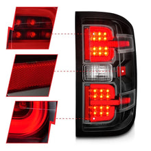 Load image into Gallery viewer, ANZO ANZ311425 ANZO 15-19 Chevy Silverado 2500HD/3500HD (Halgn Only) LED Tail Lights w/Black Light Bar &amp; Clear Lens
