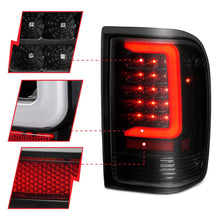 Load image into Gallery viewer, ANZO ANZ311360 ANZO 1993-1997 Ford  Ranger LED Tail Lights w/ Light Bar Black Housing Smoked Lens
