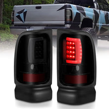 Load image into Gallery viewer, ANZO ANZ311340 ANZO 1994-2001 Dodge Ram 1500 LED Taillights Plank Style Black w/Smoke Lens
