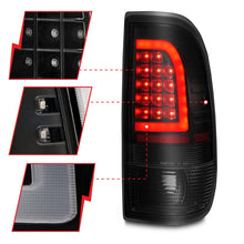 Load image into Gallery viewer, ANZO ANZ311378 ANZO 1997-2003 Ford F-150 LED Tail Lights w/ Light Bar Black Housing Smoke Lens
