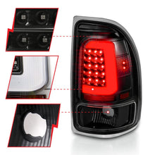 Load image into Gallery viewer, ANZO ANZ311347 ANZO 1997-2004 Dodge Dakota LED Taillights Black Housing Clear Lens Pair
