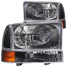 Load image into Gallery viewer, ANZO ANZ111080 ANZO 2000-2004 Ford Excursion Crystal Headlights Black
