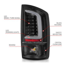 Load image into Gallery viewer, ANZO ANZ311368 ANZO 2002-2006 Dodge  Ram 1500 LED Tail Lights w/ Light Bar Black Housing Clear Lens
