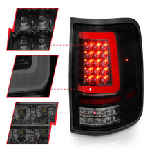 Load image into Gallery viewer, ANZO ANZ311343 ANZO 2004-2006 Ford F-150 LED Tail Lights w/ Light Bar Black Housing Smoke Lens
