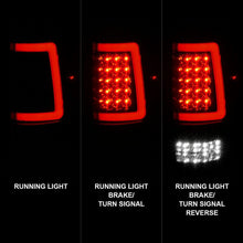 Load image into Gallery viewer, ANZO ANZ311343 ANZO 2004-2006 Ford F-150 LED Tail Lights w/ Light Bar Black Housing Smoke Lens
