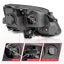 Load image into Gallery viewer, ANZO ANZ111530 ANZO 2007-2012 GMC Acadia Projector Headlights Balck Housing
