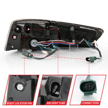 Load image into Gallery viewer, ANZO ANZ321353 ANZO 2012-2018 Audi A6 LED Taillight Black Housing Red/Clear Lens 4 pcs (Sequential Signal)
