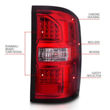 Load image into Gallery viewer, ANZO ANZ311399 ANZO 2014-2018 GMC Sierra LED Tail Lights Black Housing Red/Clear Lens
