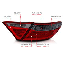 Load image into Gallery viewer, ANZO ANZ321336 ANZO 2015-2016 Toyota Camry LED Taillights Smoke
