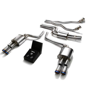 Armytrix Stainless Steel Valvetronic Catback Exhaust System | 2008-2016 Audi A5/S5 Coupe / Cabriolet B8 3.0L TFSI V6 Exhaust Armytrix Blue Coated  