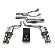 Load image into Gallery viewer, Armytrix Stainless Steel Valvetronic Catback Exhaust System | 2008-2016 Audi A5/S5 Coupe / Cabriolet B8 3.0L TFSI V6 Exhaust Armytrix Chrome Silver  

