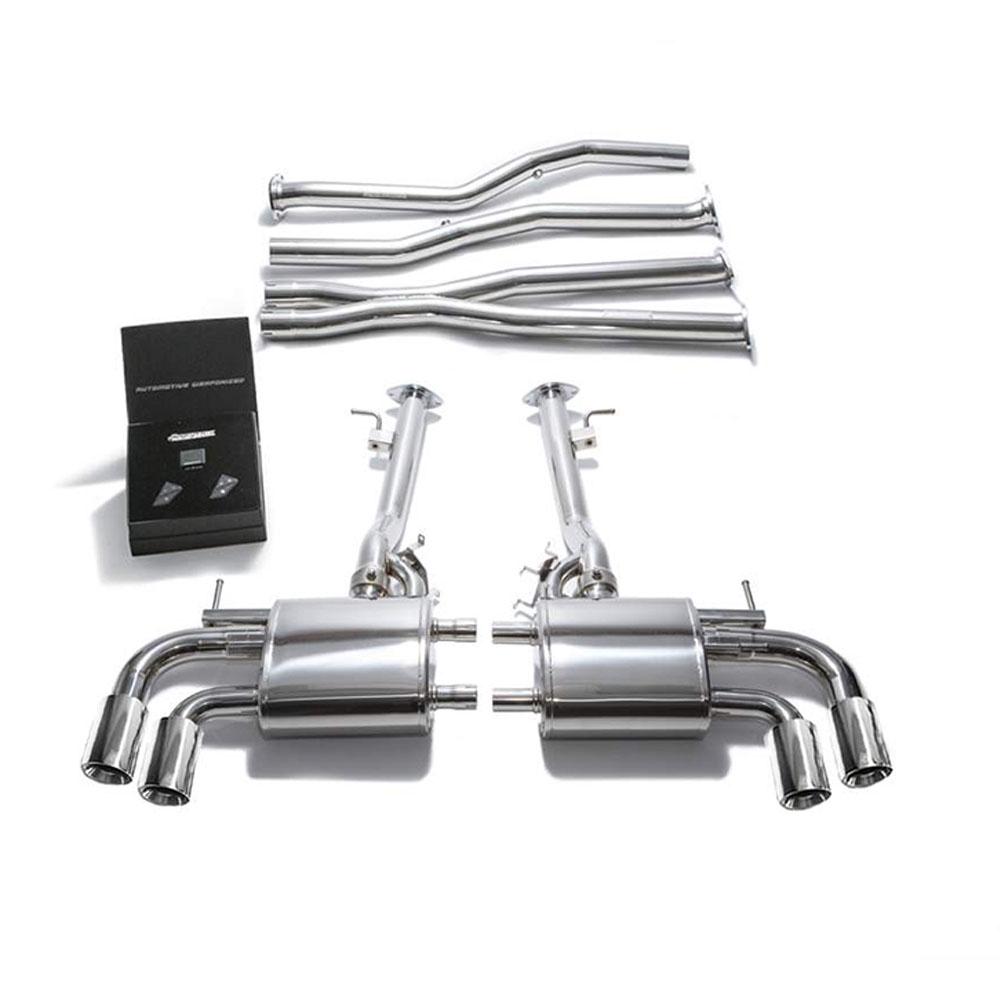 Armytrix Stainless Steel Valvetronic Exhaust System | 2017-2021 Lexus LC500 Exhaust Armytrix Chrome  