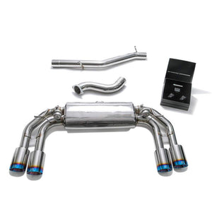 Armytrix Stainless Steel Valvetronic Catback Exhaust System w/Quad Exhaust Tips | 2018+ Volkswagen Golf R MK7.5 Exhaust Armytrix Blue  
