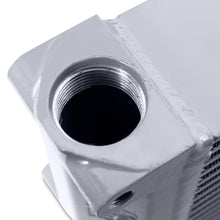 Load image into Gallery viewer, Mishimoto Heavy-Duty Oil Cooler - 17in. Same-Side Outlets - Silver Oil Coolers Mishimoto
