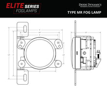 Load image into Gallery viewer, Diode Dynamics Elite Series Type MR Fog Lamps - White (Pair) Fog Lights Diode Dynamics   
