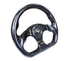 Load image into Gallery viewer, NRG Carbon Fiber Steering Wheel (320mm) Flat Bottom w/Shiny Black Carbon Steering Wheels NRG
