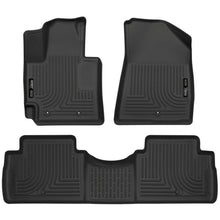 Load image into Gallery viewer, Husky Liners 2016 Kia Soul Weatherbeater Black Front &amp; 2nd Seat Floor Liners (Footwell Coverage) Floor Mats - Rubber Husky Liners
