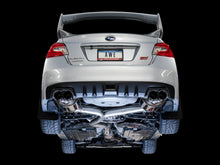 Load image into Gallery viewer, AWE Tuning Subaru STI VA / WRX GV / STI GV Sedan Touring Edition Exhaust - Diamond Black Tip (102mm) Catback AWE Tuning   
