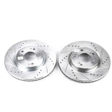 Load image into Gallery viewer, Power Stop 06-12 Mitsubishi Eclipse Front Evolution Drilled &amp; Slotted Rotors - Pair Brake Rotors - Slot &amp; Drilled PowerStop   
