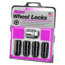 Load image into Gallery viewer, McGard Wheel Lock Nut Set - 4pk. (Cone Seat) M14X2.0 / 13/16 Hex / 2.25in. Length - Black Lug Nuts McGard
