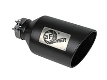Load image into Gallery viewer, aFe Power MACH Force-Xp 409 Stainless Steel Clamp-on Exhaust Tip Black Tips aFe
