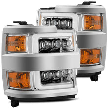 Load image into Gallery viewer, AlphaRex 15-18 Chevy 2500HD NOVA LED Proj Headlights Plank Style Chrome w/Activ Light/Seq Signal/DRL Headlights AlphaRex
