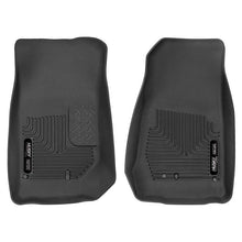 Load image into Gallery viewer, Husky Liners 2007-2014 Jeep Wrangler (2Dr/4Dr Unlimited) X-Act Contour Black Front Floor Liners Floor Mats - Rubber Husky Liners
