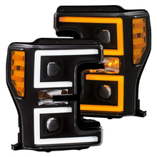 Load image into Gallery viewer, ANZO LED Headlights 17-18 Ford F-250 Super Duty Plank-Style L.E.D. Headlight Black (Pair) Headlights ANZO
