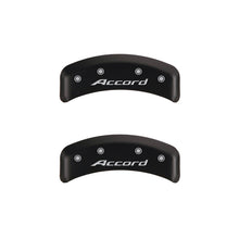 Load image into Gallery viewer, MGP 4 Caliper Covers Engraved Front Accord Engraved Rear Accord Red finish silver ch Caliper Covers MGP

