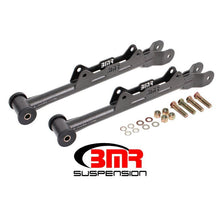 Load image into Gallery viewer, BMR 10-15 5th Gen Camaro Chrome Moly Non-Adj. Rear Lower Control Arms (Delrin) - Black Hammertone Control Arms BMR Suspension
