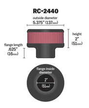 Load image into Gallery viewer, K&amp;N Universal Round Clamp-On Air Filter 2in. Flange / 5-3/8in. OD / 2in. Height Air Filters - Universal Fit K&amp;N Engineering   
