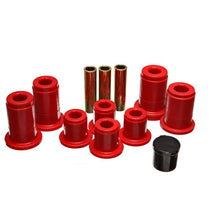 Load image into Gallery viewer, Energy Suspension Frt Control Arm Bushing Set - Red Bushing Kits Energy Suspension
