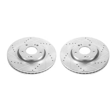 Load image into Gallery viewer, Power Stop 12-16 Kia Sportage Front Evolution Drilled &amp; Slotted Rotors - Pair Brake Rotors - Slot &amp; Drilled PowerStop   
