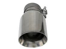 Load image into Gallery viewer, aFe MACH Force-Xp Univ 304 SS Double-Wall Clamp-On Exhaust Tip - Polished - 3in Inlet - 4.5in Outlet Tips aFe

