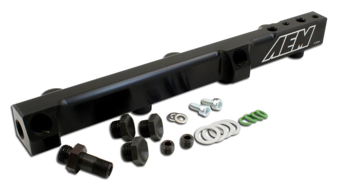 AEM 90-93 Accord DX/LX/SE/EX & 92-01 Prelude S/Si/Si VTEC Black Fuel Rail Fuel Rails AEM
