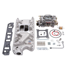 Load image into Gallery viewer, Edelbrock Manifold And Carb Kit Performer Small Block Ford 289-302 Natural Finish Intake Manifolds Edelbrock
