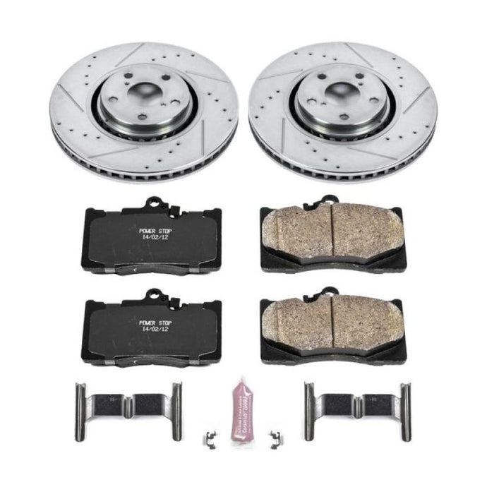 Power Stop 07-11 Lexus GS350 Front Z23 Evolution Sport Brake Kit Brake Kits - Performance D&S PowerStop   